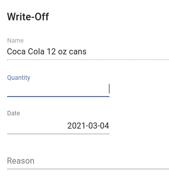 Write-Off Product