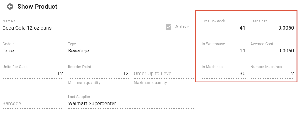 Inventory Data Updated